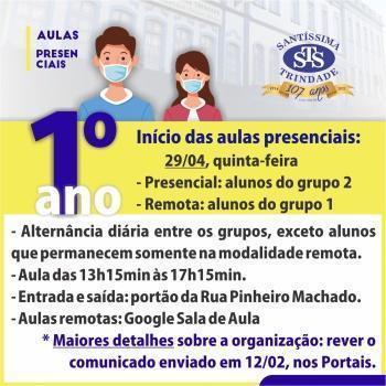 Retorno às aulas presenciais: Educação Infantil ao Ensino Médio